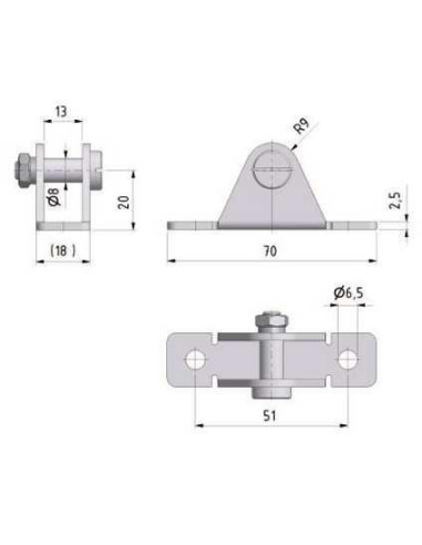 Držák obyčejný BC01