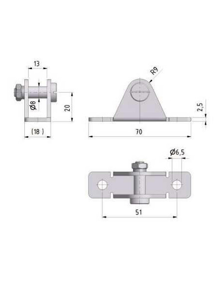 Držák obyčejný BC01
