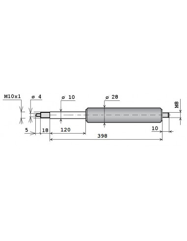 Plynová vzpěra s blokací  S38120