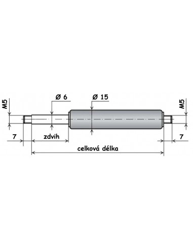 Plynová pružina GF 6/15 - 21152