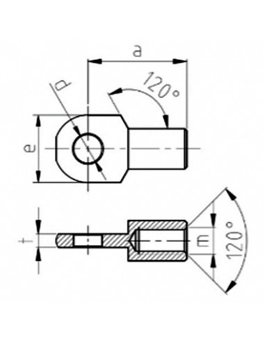Oko s vnitřním závitem 8,1-5x24-M6-   280.824