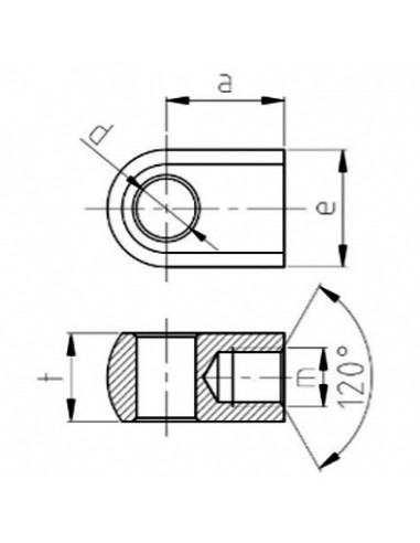 Oko s vnitřním závitem 10,1-10x16-M8 - 280.933