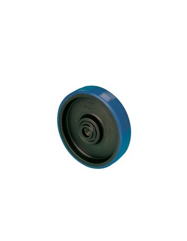NDE 080  Samostatné kolo s modrou polyuretanovou obručí